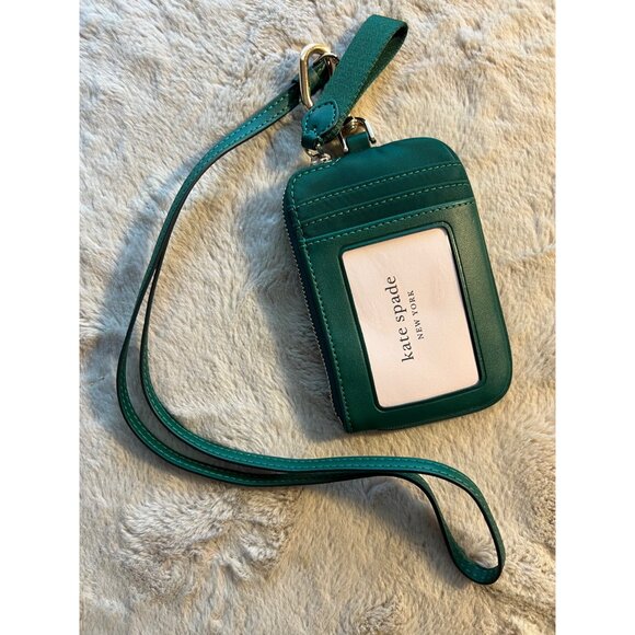 Kate Spade Teal Wristlet Wallet With Card Slot & Detachable Strap - Picture 4 of 10